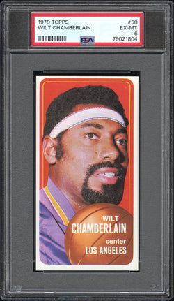 Wilt Chamberlain 1970 Topps #50 PSA 6 EX-Mint