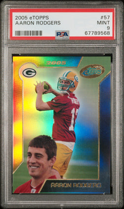 Aaron Rodgers 2005 Topps eTopps #57 PSA 9 Mint