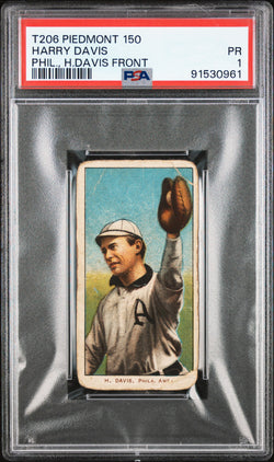 Harry Davis 1909-11 T206 Piedmont 150 PSA PSA 1 Poor