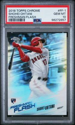 Shohei Ohtani 2018 Topps Chrome Freshman Flash PSA 10 Gem Mint 2857