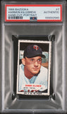 Harmon Killebrew 1964 Bazooka #7 PSA Auth