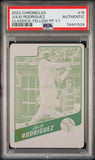 Julio Rodriguez 2922 Chronicles Classic Yellow Printing Plate #1/1 PSA Authentic