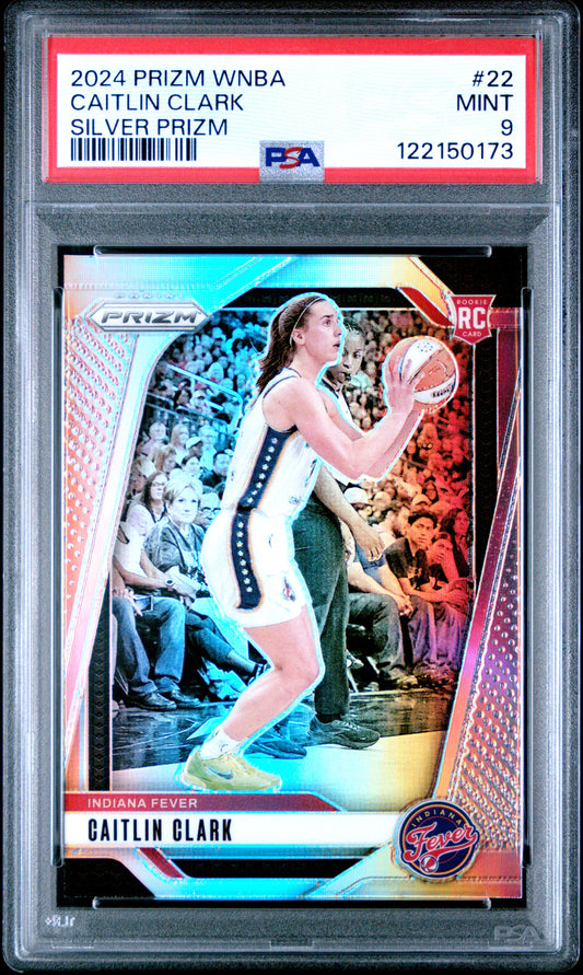 Caitlin Clark 2024 Panini Prizm WNBA Rookie #22 PSA 9 Mint