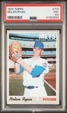 Nolan Ryan 1970 Topps #712 PSA 3.5 Very Good+