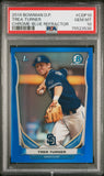 Trea Turner 2014 Bowman Chrome Draft Blue Refractor #298/399 PSA 10 Gem Mint