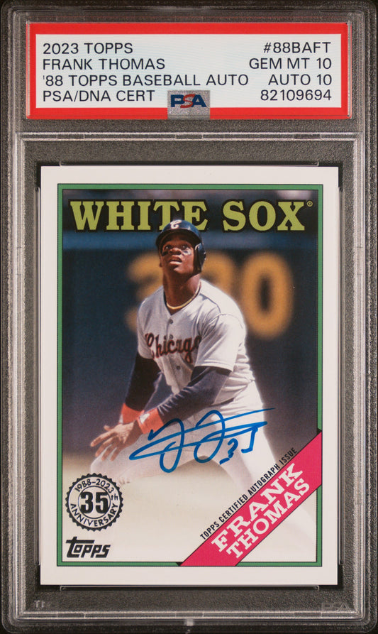 Frank Thomas 2023 Topps 1988 Baseball Auto PSA 10 Auto 10