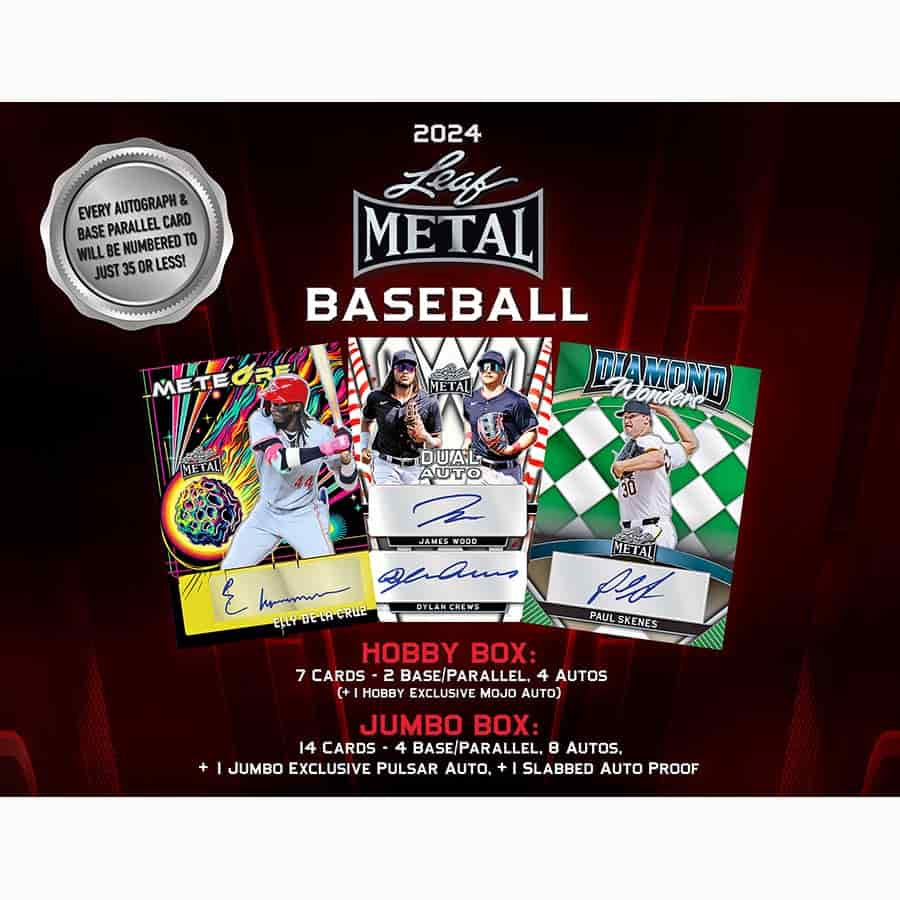 2024 Leaf Metal Baseball Jumbo Hobby Box – Three Stars Sportscards