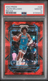 Jalen Williams 2022 Panini Prizm #246 Red Ice PSA 10 Gem Mint