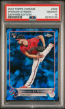 Spencer Strider 2022 Topps Chrome Sapphire #509 PSA 10 Gem Mint