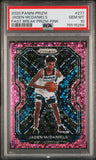 Jaden McDaniels 2020 Panini Prizm Fast Break Prizm Pink #5/50 PSA 10 Gem Mint