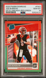 Joe Burrow 2020 Donruss Optic Preview Red + Green Holo PSA 10 Gem Mint