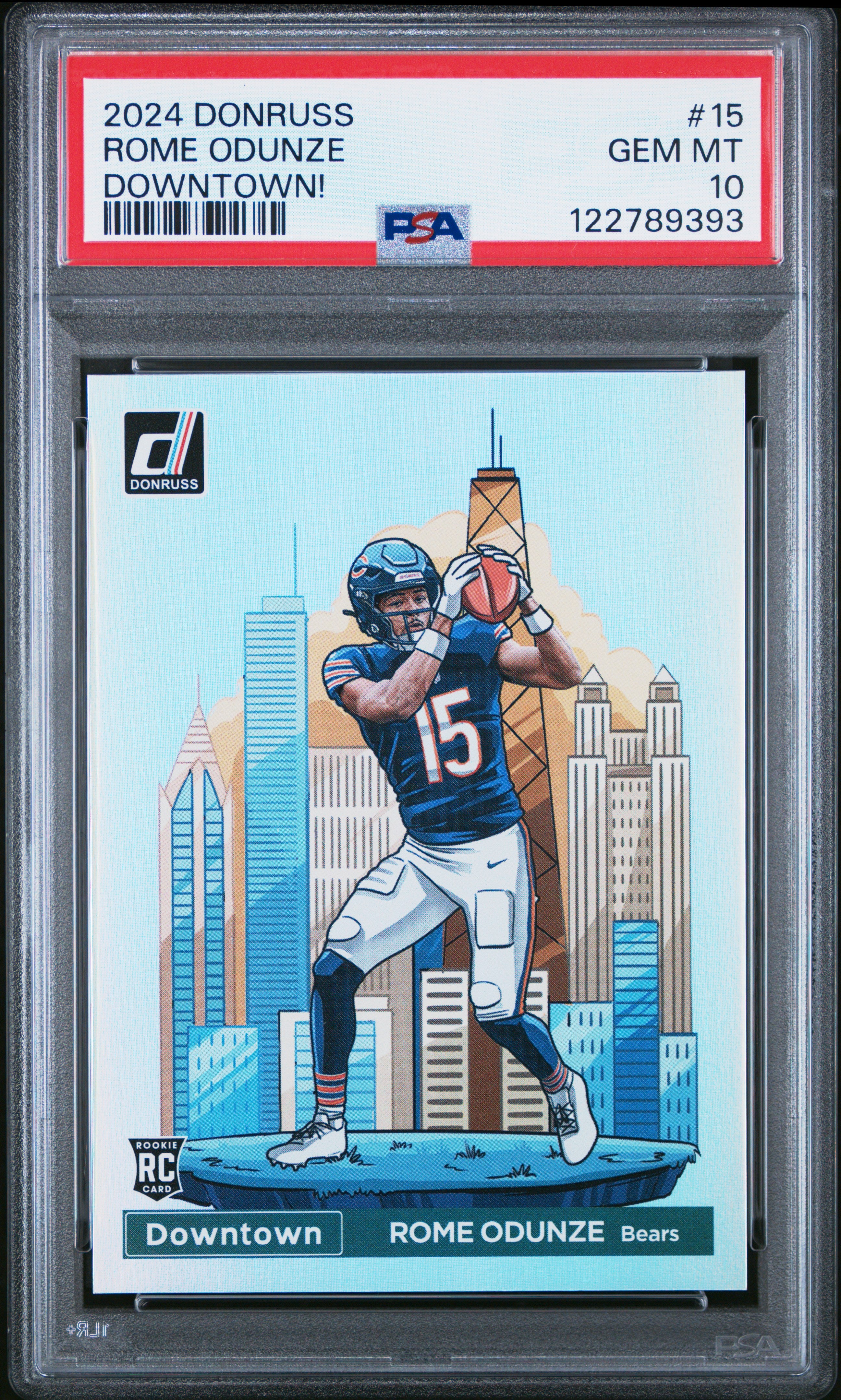 Rome Odunze 2024 Donruss Downtown Rookie PSA 10 Gem Mint – Three Stars ...