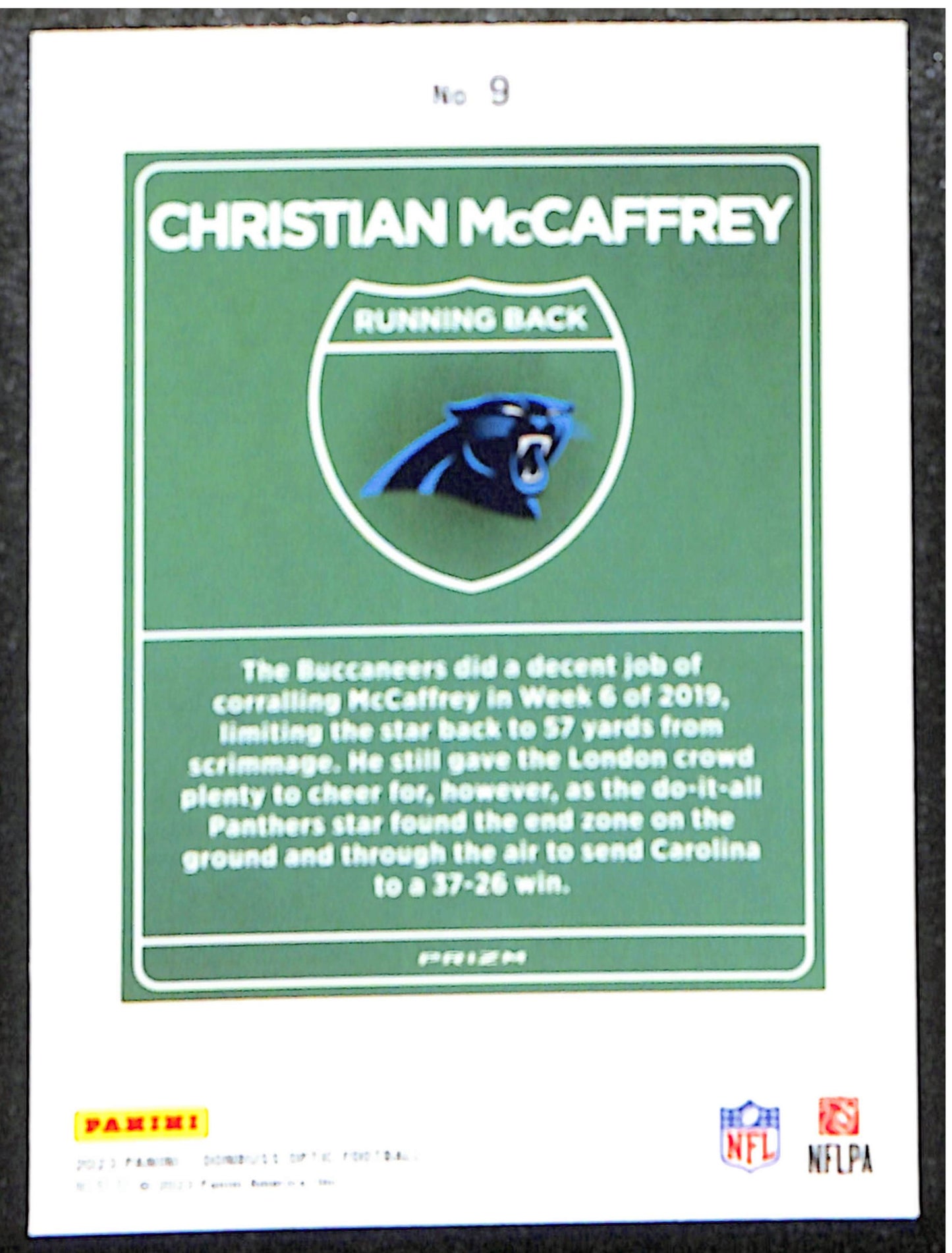 Christian McCaffrey 2023 Donruss Optic Downtown