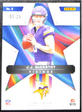 JJ McCarthy 2024 Panini Illusions Shining Stars Gold #3/25