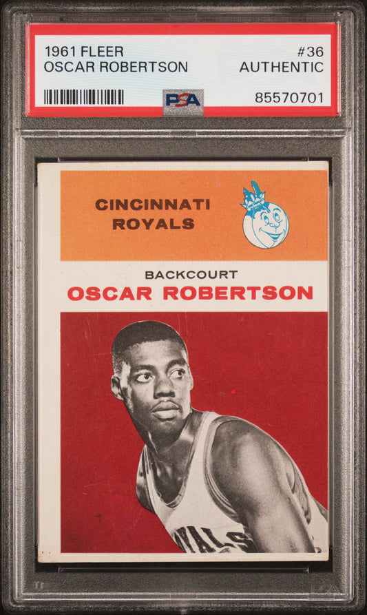 Oscar Robertson 1961 Fleer #36 PSA Authentic