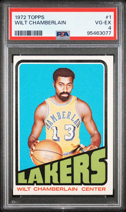 Wilt Chamberlain 1972 Topps #1 PSA 4 Vg-Ex 3077