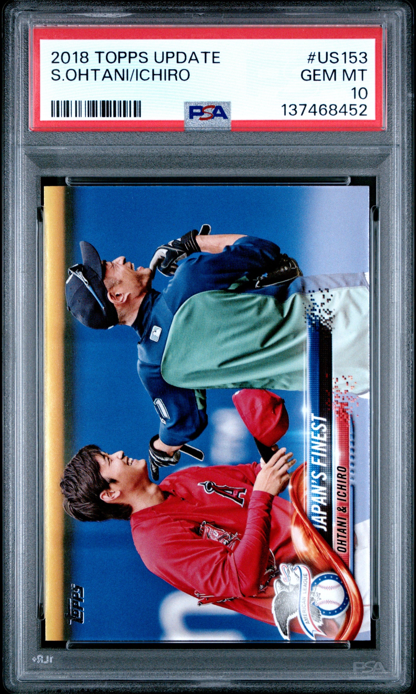 Shohei Ohtani + Ichiro 2018 Topps Update #US153 PSA 10 Gem Mint 8452