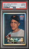 Willie Mays 2001 Topps Archives Reserve Reprint Autograph PSA 8 Nm-Mint