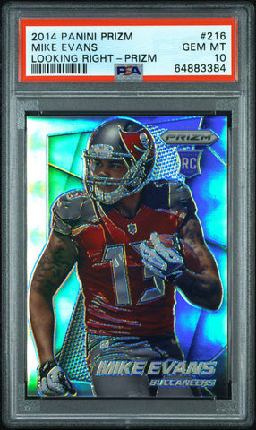 Mike Evans 2014 Panini Prizm Silver RC #216 PSA 10 Gem Mint