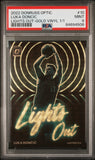 Luka Doncic 2022 Donruss Optic Lights Out Gold Vinyl 1/1 PSA 9 Mint