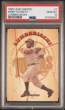 Kirby Puckett 1995 Leaf Limited Lumberjacks PSA 10 Gem Mint