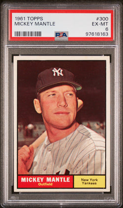 Mickey Mantle 1961 Topps #300 PSA 6 Ex-Mt