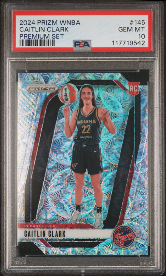 Caitlin Clark 2024 Panini Prizm WNBA Premium Set #49/99 PSA 10 Gem Mint