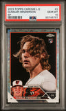 Gunnar Henderson 2023 Topps Chrome Logofractor SP #2 PSA 10 Gem Mint