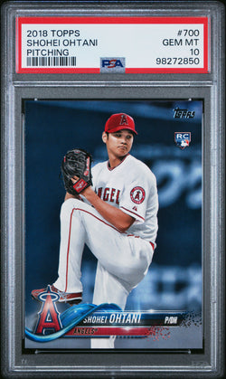 Shohei Ohtani 2018 Topps Rookie #700 PSA 10 Gem Mint 2850