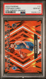 Stephen Curry 2023 Panini Phoenix Fire Forged Orange #3/49 PSA 10 Gem Mint