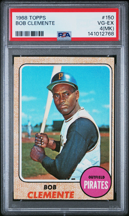 Bob Clemente 1968 Topps #150 PSA 4 (MK) VG-EX