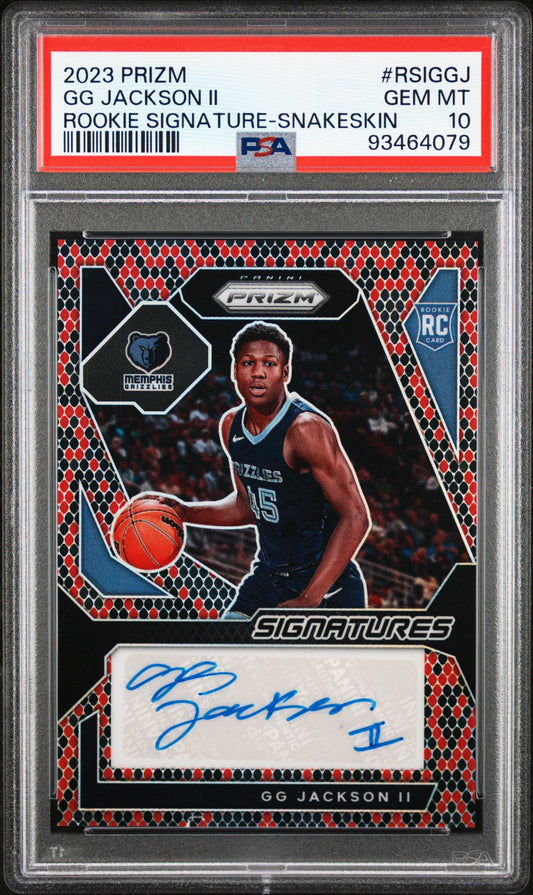 GG Jackson 2023 Prizm Rookie Signature Snakeskin #1/15 PSA 10 Gem Mint