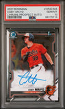 Coby Mayo 2021 Bowman Chrome Autograph PSA 10 Gem Mint