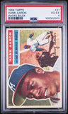 Hank Aaron 1956 Topps #31 White Back PSA 4 Vg-Ex