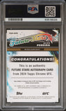 Alex Pereira 2024 Topps Chrome UFC Future Stars Autograph PSA 9 Mint