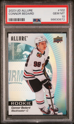 Connor Bedard 2023 Upper Deck Allure Rookie #102 PSA 10 Gem Mint