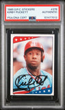Kirby Puckett 1985 OPC Stickers Autograph PSA Auth