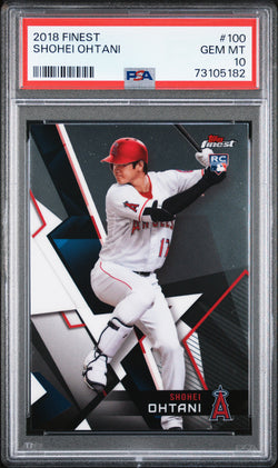 Shohei Ohtani 2018 Topps Finest Rookie #100 PSA 10 Gem Mint 5182