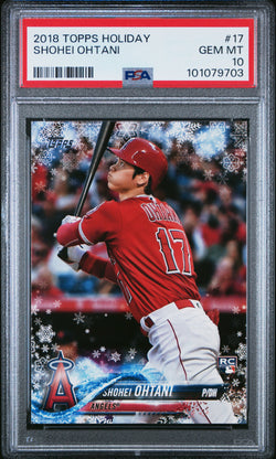 Shohei Ohtani 2018 Topps Holiday RC #17 PSA 10 Gem Mint 9703