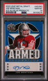 Joe Montana 2022 Leaf Metal Draft Armed and Dangerous Auto #26/30 PSA 10 Gem Mint