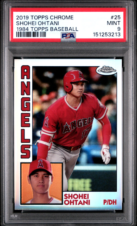 Shohei Ohtani 2019 Topps Chrome 1984 Topps PSA 9 Mint 3213
