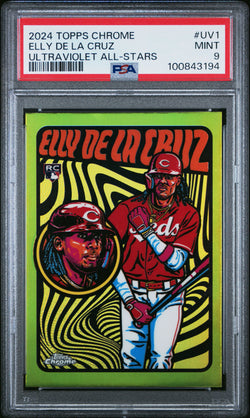 Elly de la Cruz 2004 Topps Chrome Ultraviolet All-Stars #UV1 PSA 9 Mint