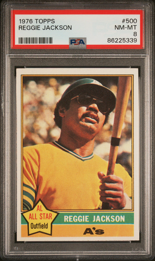 Reggie Jackson 1976 Topps #500 PSA 8 Nm-Mint