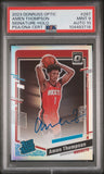 Amen Thompson 2023 Donruss Optic Holo Auto PSA 9 Auto 10