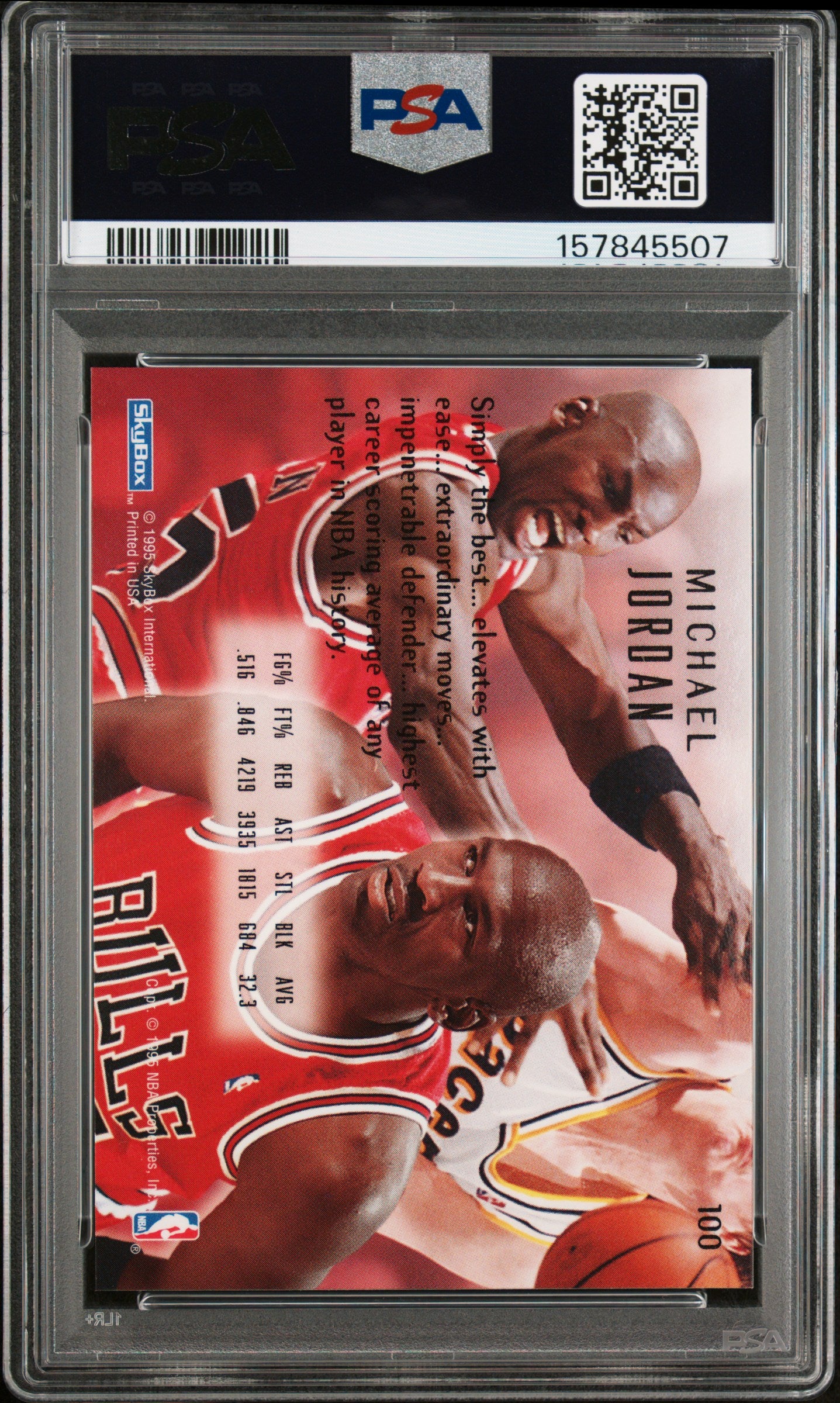 Michael Jordan 1994 Skbox Emotion #100 PSA 9 Mint 5507