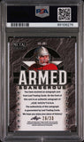 Joe Montana 2022 Leaf Metal Draft Armed and Dangerous Auto #26/30 PSA 10 Gem Mint