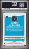 Jaden McDaniels 2020 Donriss Optic #178 Black Gold #8/8 PSA 9 Mint