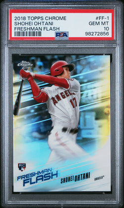 Shohei Ohtani 2018 Topps Chrome Freshman Flash PSA 10 Gem Mint 2856