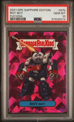 Roy Bot 2021 Topps Garbage Pail Kids Sapphire Fuchsia #73/75 PSA 10 Gem Mint