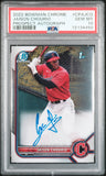 Jaison Chourio 2022 Bowman Chrome Autograph PSA 10 Gem int 4450